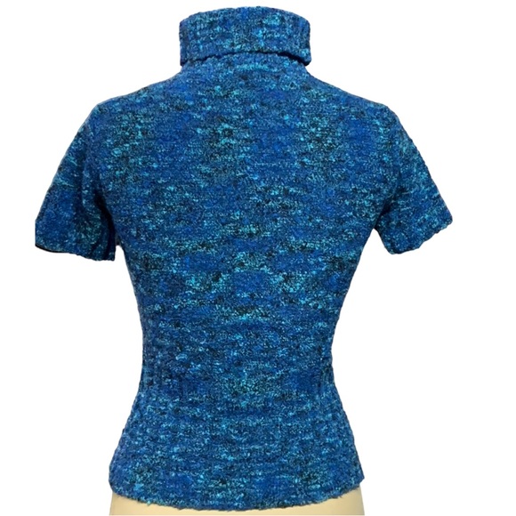 Oscar  by Oscar de la Renta, Short sleeve turtleneck sweater - Picture 3 of 9